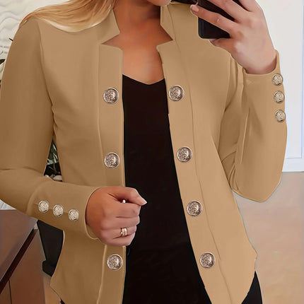 Women's Fashion Cuff Button Small Suit