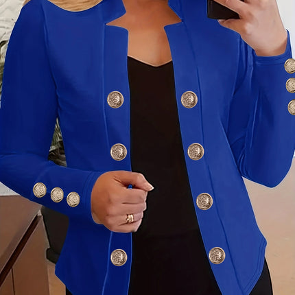 Women's Fashion Cuff Button Small Suit