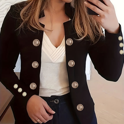 Women's Fashion Cuff Button Small Suit