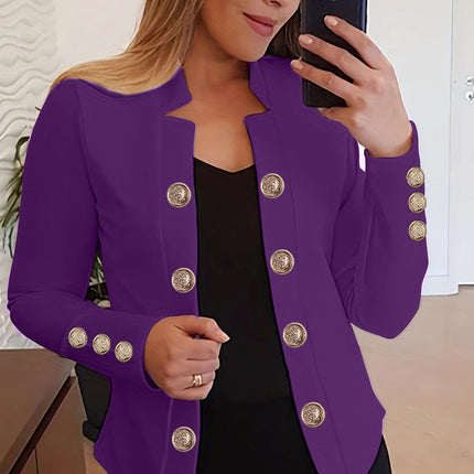 Women's Fashion Cuff Button Small Suit