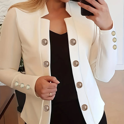 Women's Fashion Cuff Button Small Suit