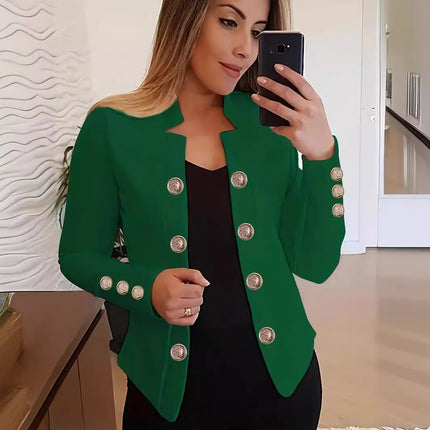 Women's Fashion Cuff Button Small Suit
